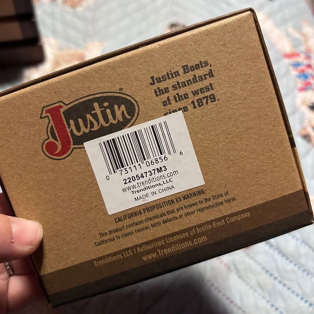 Justin Boots RFID‎ ID Credit Card Holing Wallet Brown Western NEW!